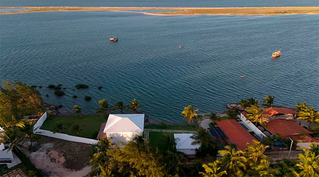 Foto aérea de Ilha do Guajiru